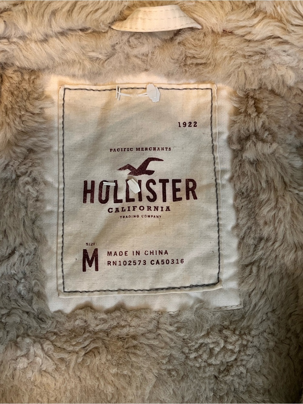 Vintage Y2K Hollister Hooded Bomber Jacket with Sherpa Lining - Picture 4 of 8